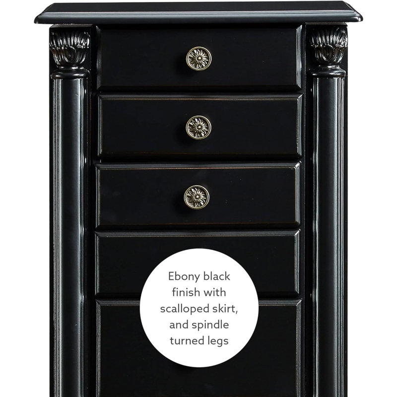 Canora Grey Seiyu 13.5'' Wide Freestanding Jewelry Armoire Wayfair